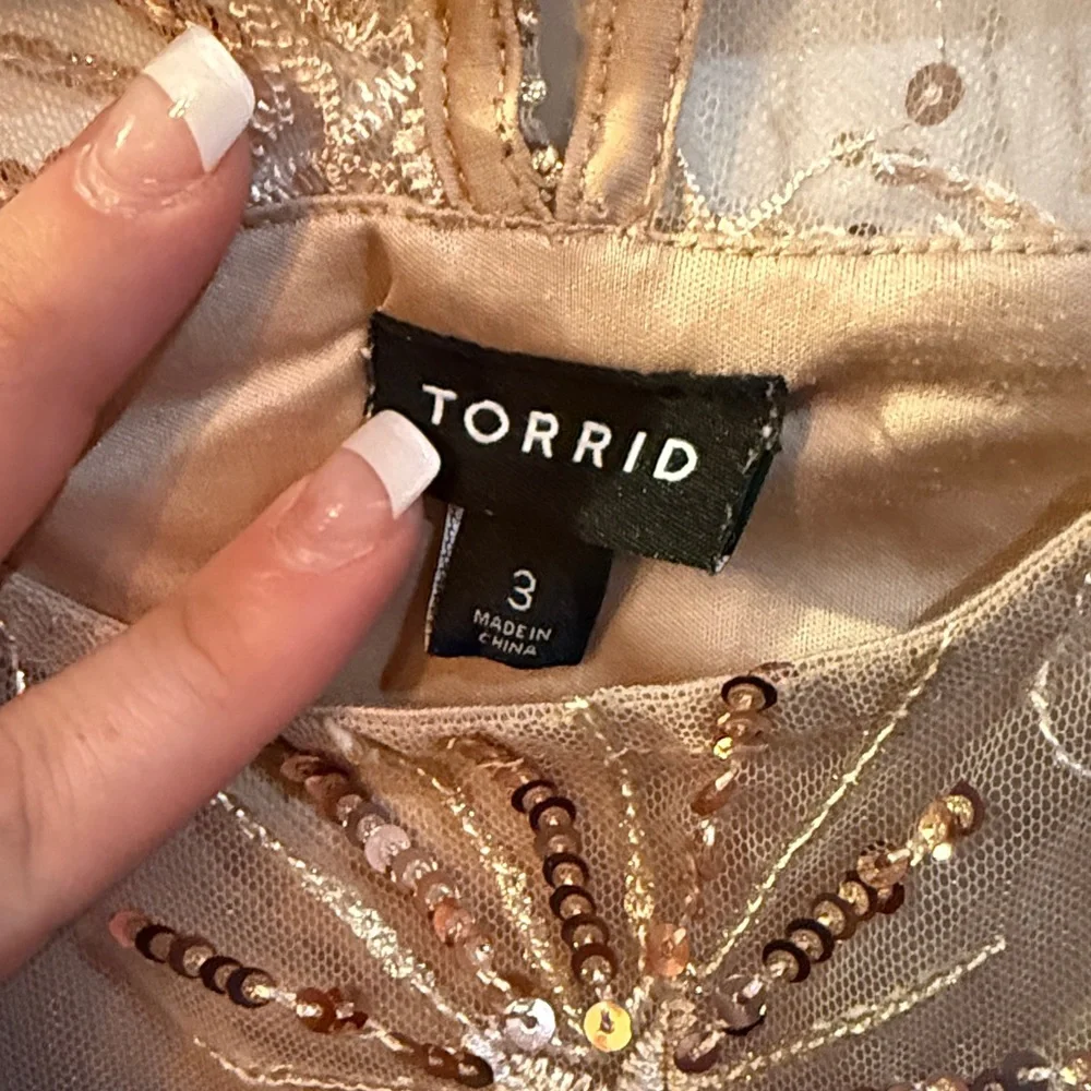 Torrid Gold Embellished Tank Top - Picture 2 of 2
